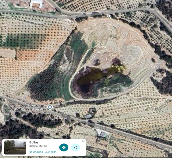 imagen aérea zona minera