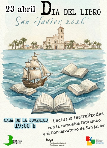 Celebración del Día del Libro en la Biblioteca Regional de Murcia en San Javier