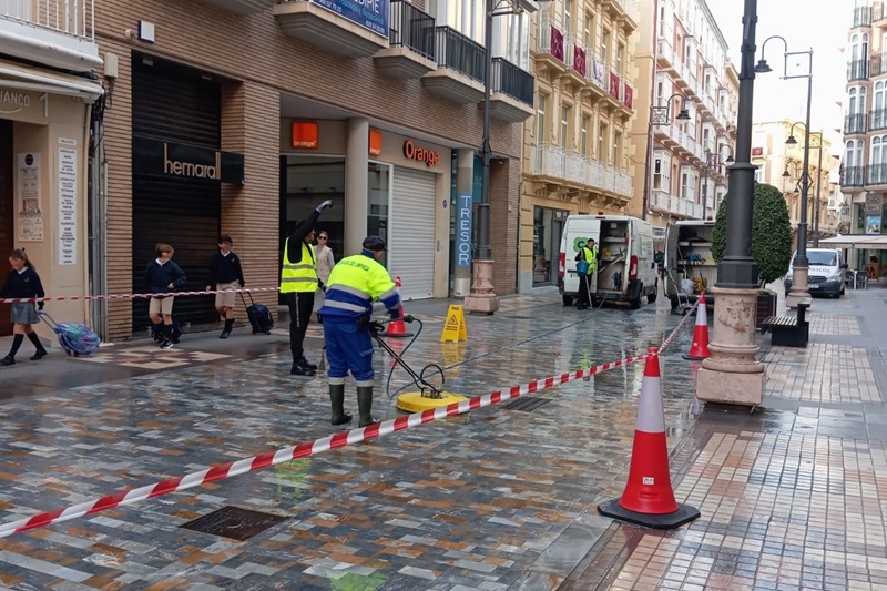 operativo de limpieza en calles
