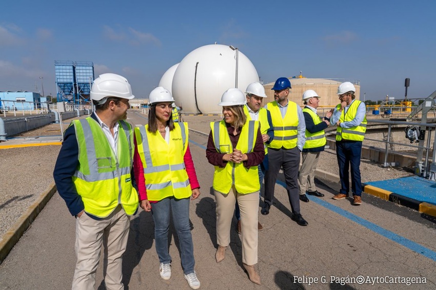 Inauguración de la planta de cogeneración de la EDAR de Cabezo Beaza