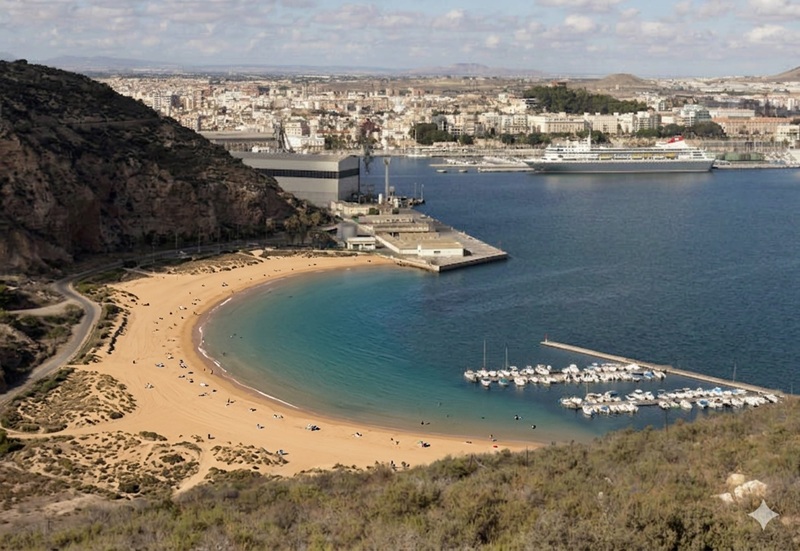 Playa del espalmador cartagena
