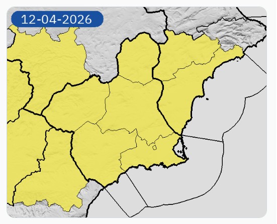 mapa aviso lluvia