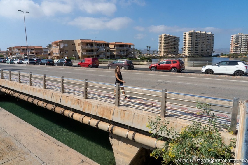 renovación asfaltado Gran Vía La Manga