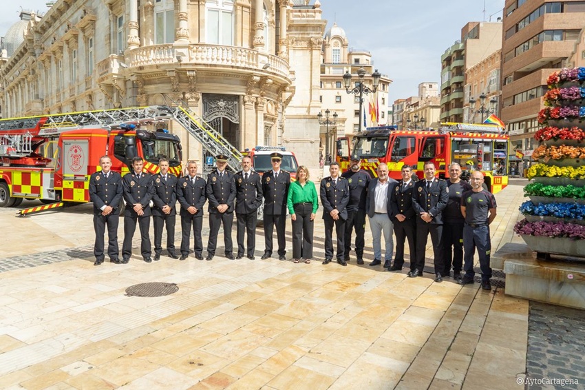 Bomberos Cartagena nuevos mandos camiones dron