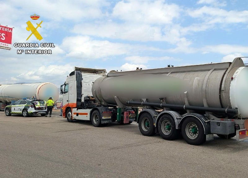 camionero alcohol mercancías peligrosas