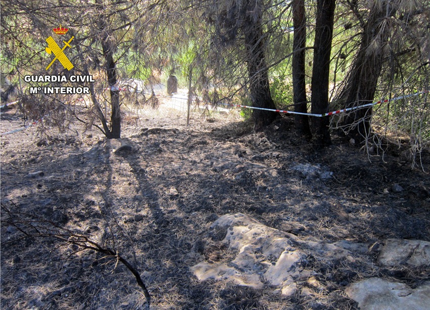 incendio forestal Bullas negligencia