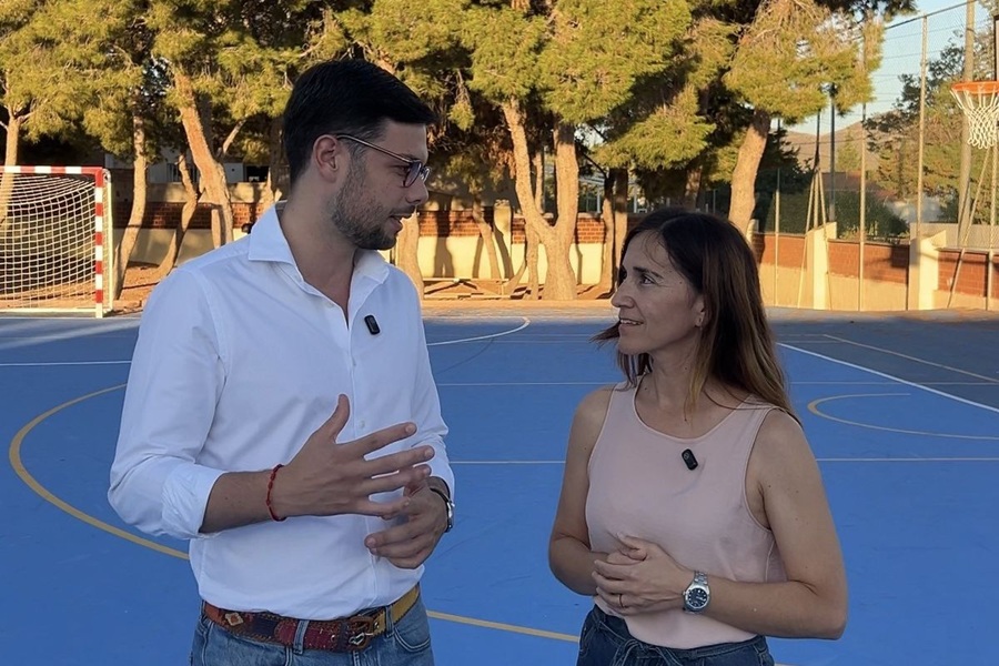pista polideportiva Isla Plana Cartagena verano