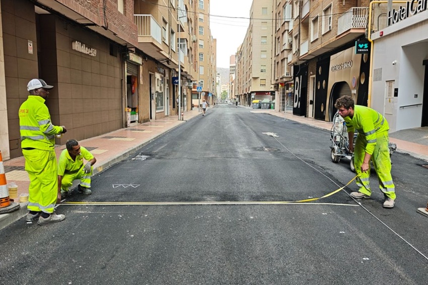 calle Carlos III pavimento