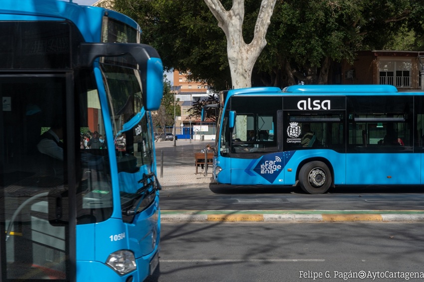 huelga autobuses Cartagena septiembre
