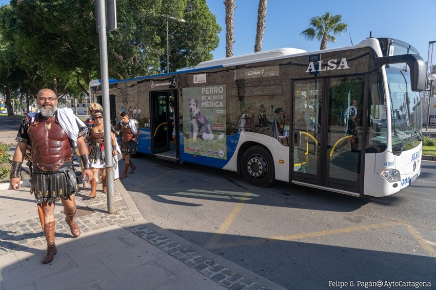 bus urbano Cartagena fiestas