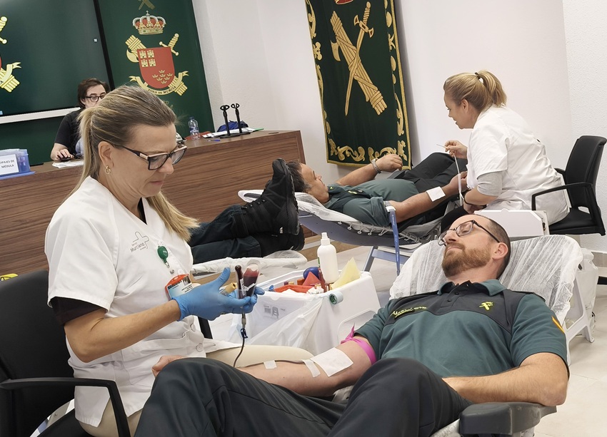 donación de sangre Guardia Civil Murcia
